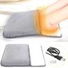 Winter Electric Foot Heating Pad USB Charging Soft Plush Washable Foot Warmer Heater Improve Sleeping Household Foot Warming Mat