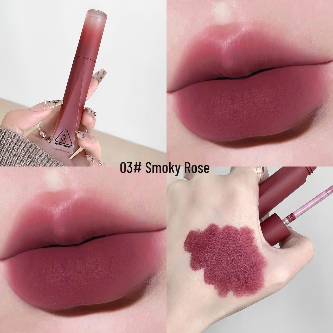 Kakashow Nude Velvet Matte Lip Glaze - Low Saturation, Natural Whitening Lipstick for Students