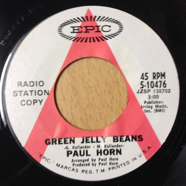 

7inch Record PAUL HORN - Green Jelly Beans 510476PROMO Epic 1969 Canada Jazz Used