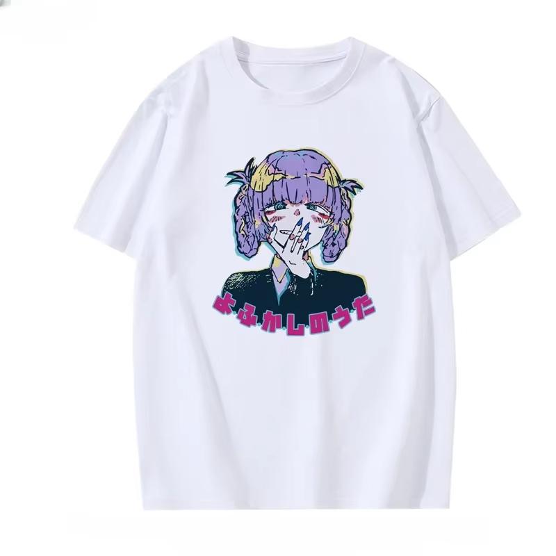 Summer Hot Sale Japan Anime Call Of The Night T-Shirt Unisex Fashion Hip Hop Streetwear Top Y2k Gothic Cotton Oversized T-Shirt