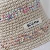 Bold woolen warm hat Colorful fringe Woolen Hat Women's Autumn and Winter Cute Handmade Plush Hat Knitted Fisherman Bucket Hats