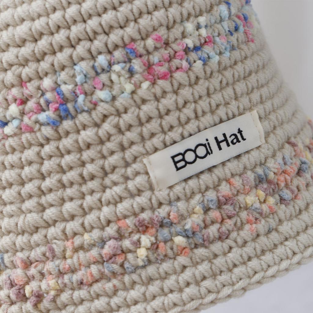 Bold woolen warm hat Colorful fringe Woolen Hat Women's Autumn and Winter Cute Handmade Plush Hat Knitted Fisherman Bucket Hats