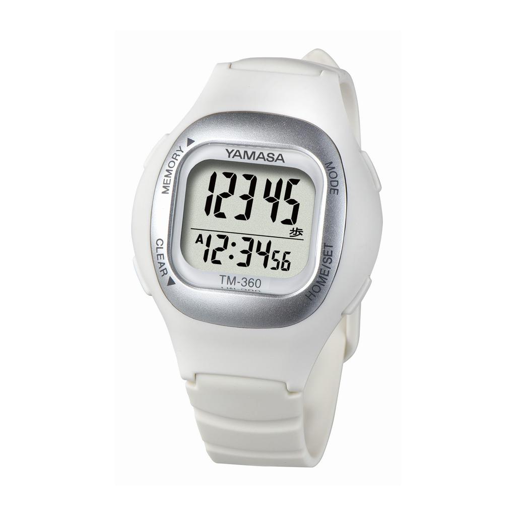 Yamasa Clock & Instrument Co., Ltd. Watch Pedometer (WATCH MANPO) White [Wristwatch-type Pedometer] TM-360W