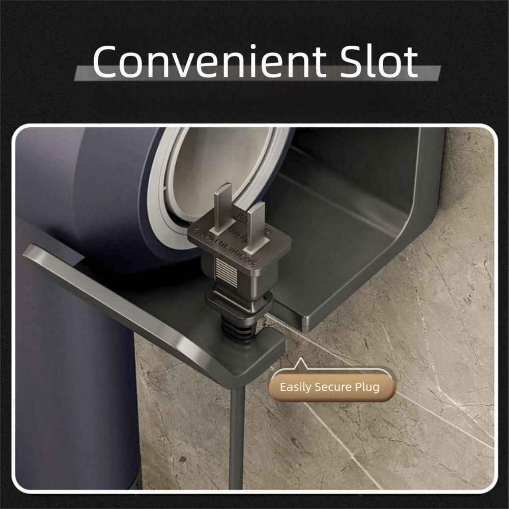 Plastic Hair Dryer Holder Wall Mounted Dryer Hair Stand Durable Storage Rack  Bathroom Accessories