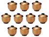Set of 10 Yuri Small Soup Gold Kasumi x 9 cm Small Soup ABS Setomonohonpo [TA] 3-inch Bowls, [8.9 (6.7) (230cc)] Bowls, Heat-Resistant Resin,