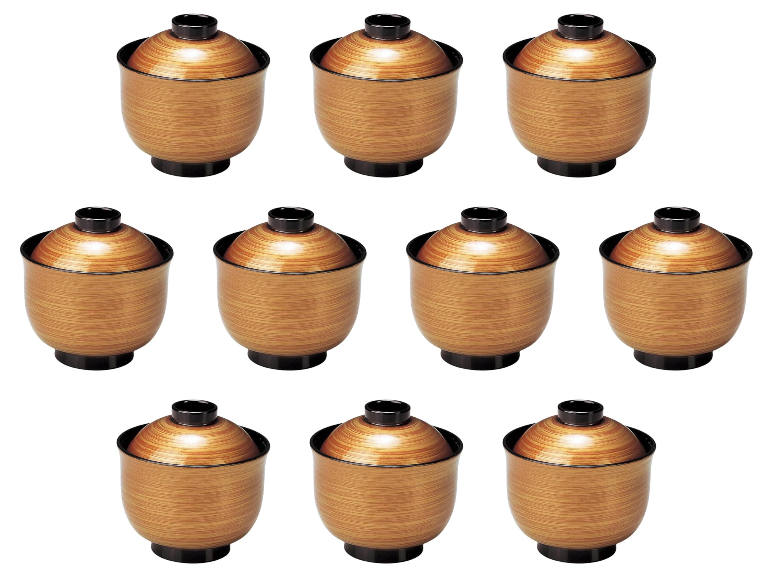 

Набор из 10 маленьких суповых тарелок Юри Золотой Касуми x 9 см Маленькая суповая ABS Setomonohonpo [TA] 3-дюймовые тарелки, [8.9 (6,7) (230 куб.см)] Миски, Термостойкая смола, золотой