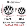 New 2026 For VW Passat B8 2016 2017 2018 Logo Car Badge Hood Front Grille Rear Trunk Emblem Decoration Accessories Replacement Parts zs0
