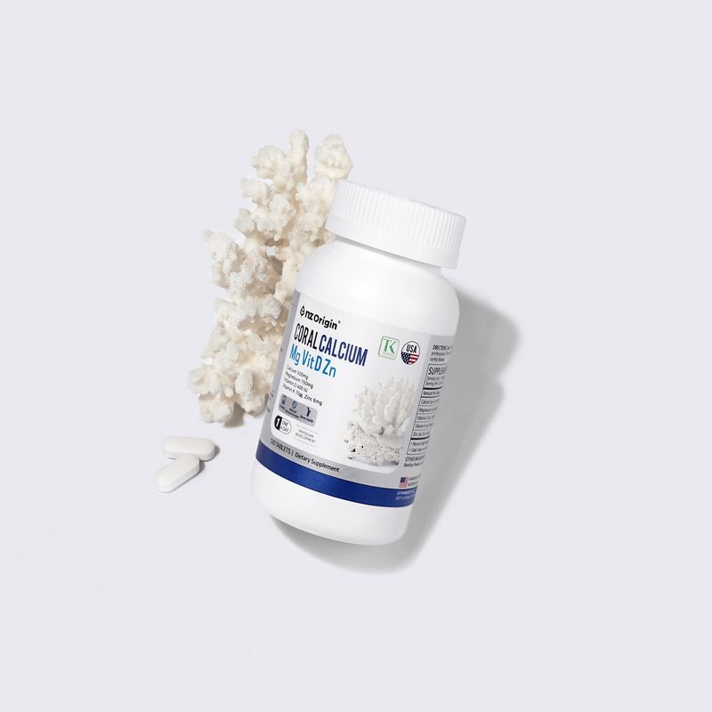 NZ Origin Coral Calcium Mg VitD Zn 120ct