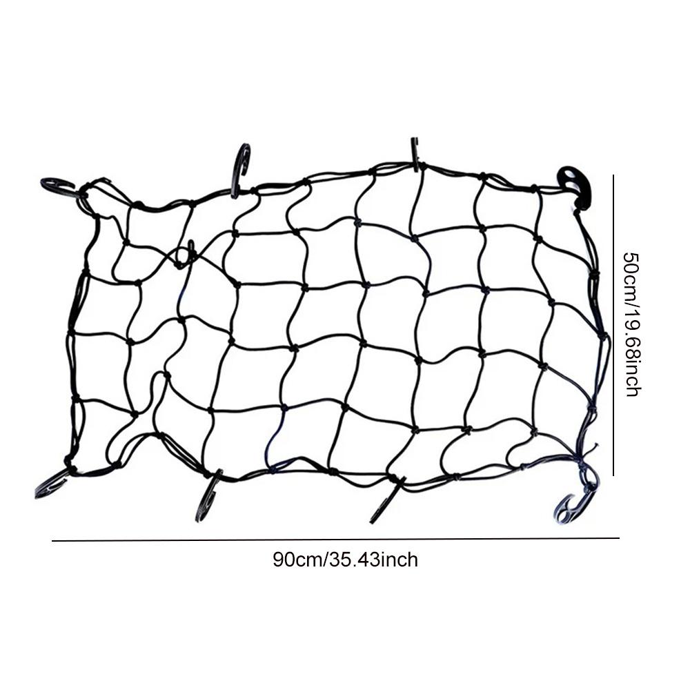 

50X90CM Elastic Cover Net with 8 Clip Outdoor Trolley Camping Wagon Luggage Net Elasticity Rope Cart Cover Car Storage Nets