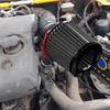 Clamp-on Air Intake Filter, 3 In/3.5 In/4 In Round Tapered Vehicle Air Filters for Enhanced Engine Power, Washable Cone Engine Filter Replacement for
