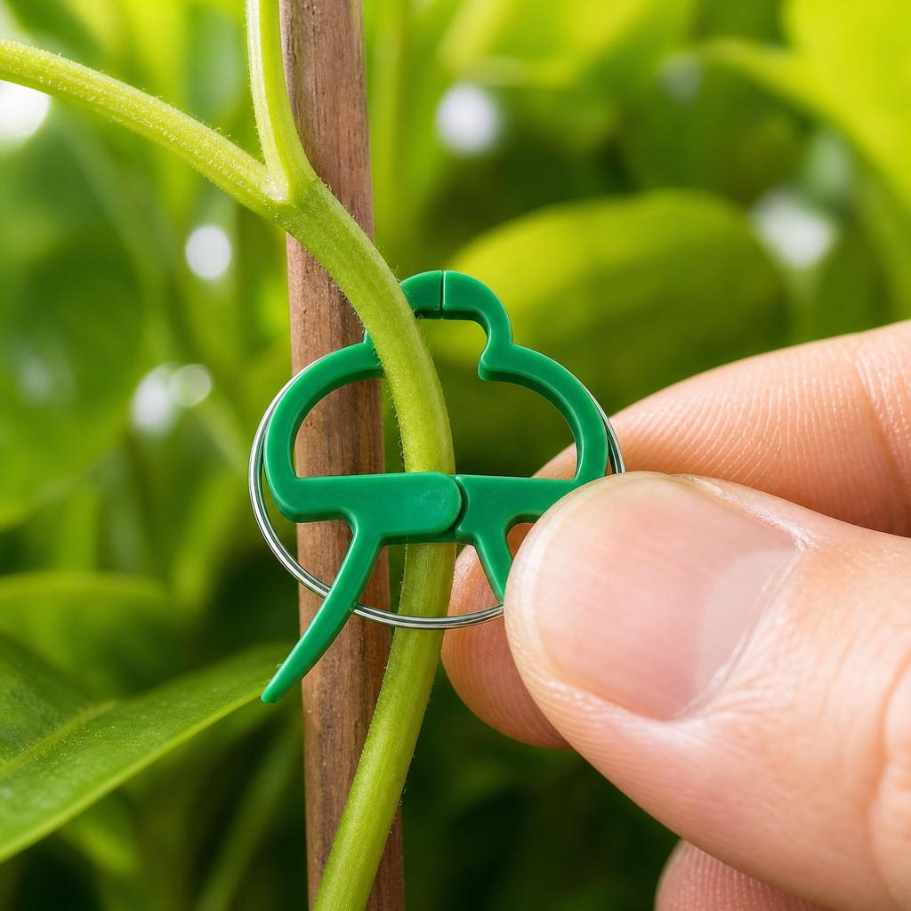 Plant Support Clips Plastic Garden Plant Clips for Potted Plants and Branches Adjustable Plant Stem Holders Garden Accessories Set