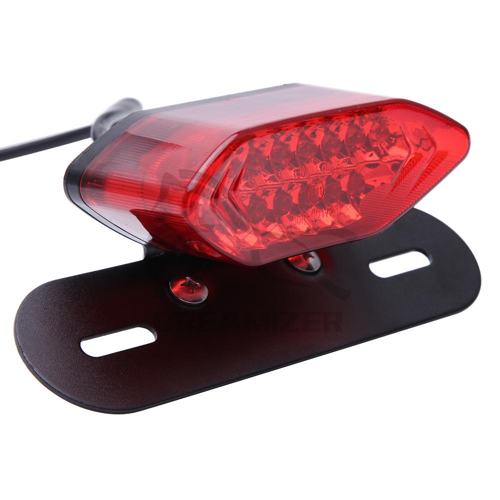 LED Lights For Motorcycle Waterproof Motorcycle Turn Signals Light Integrated Tail Brake Stop License
