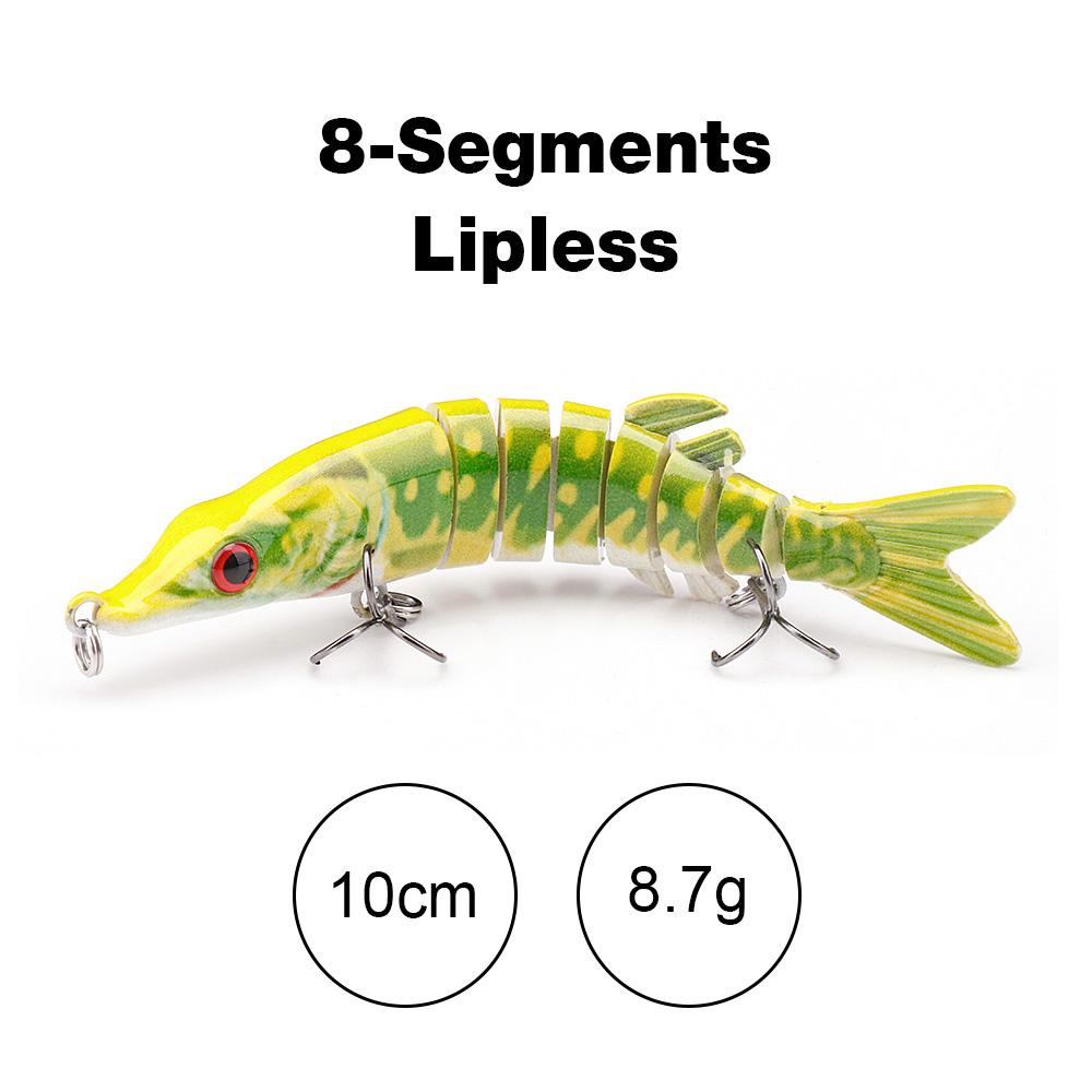 10cm/12.5cm Pike Wobblers for Fishing Artificial Bait Hard Multi Jointed Swimbait Crankbait Lifelike Fishing Lure Tackle