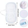 2 Pack Bra Laundry Bags for Washing Machine Lingerie Wash Dryer Bag Non-Deform 3D Protective Bracket Case with Handle and Zipper for Women Laundry