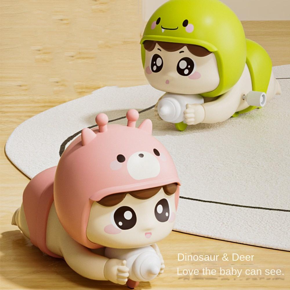 Bottle Baby Clockwork Toys Animal Clockwork Model Guide Crawling Wind-up Toy  Kids