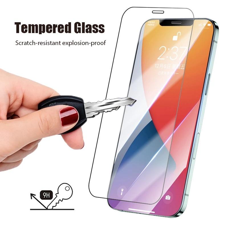 3PCS 9H Tempered Glass For iPhone17 16 15 14 13 12 11Pro Max 7 8 Plus Screen Protector For iPhone XS Max XR 12mini Protective Glass Film