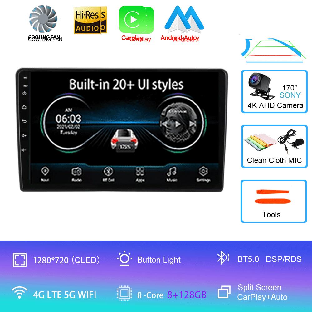 Android 14 Carplay Auto For Peugeot 308 T9 308S 2013-2017 Car Radio GPS Multimedia Video Player Stereo WIFI+4G DSP