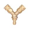 Garden Hose Quick Connection Triple Splitter Adapter 3/8in Water Hose Connectors Quick Release High Pressure Car Washer