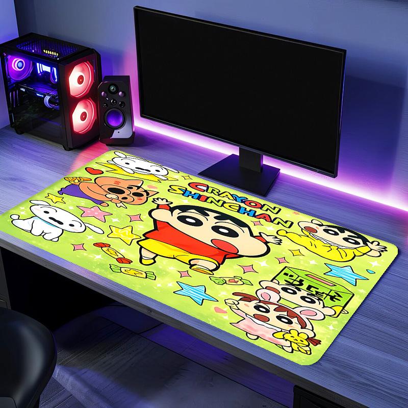 Tapis de Souris Crayon Shin-chan - Base en Caoutchouc Antidérapante, Surface Lisse pour le Travail, le Jeu, le Bureau et la Maison, Tapis de Souris de Bureau