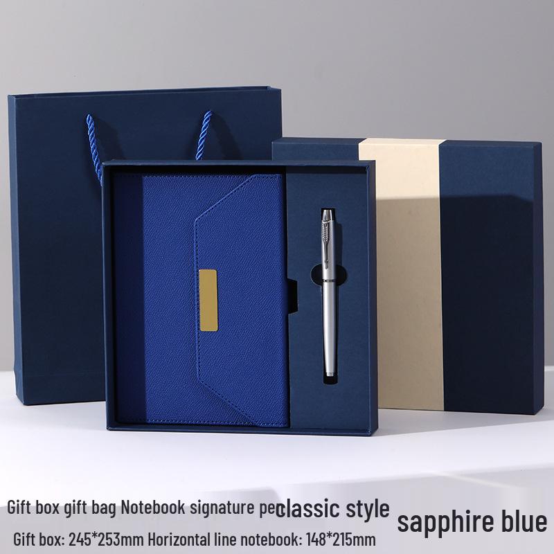Tri-fold A5 Gift Box Set: Premium Business Meeting Notebook with Custom Logo