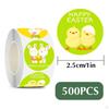 500 Cute Easter Egg Stickers Envelope Seal Seals Crafts for Birthday Packing Box Festival