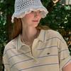 NONLOCAL Lace Knit Bucket Hat - Blue
