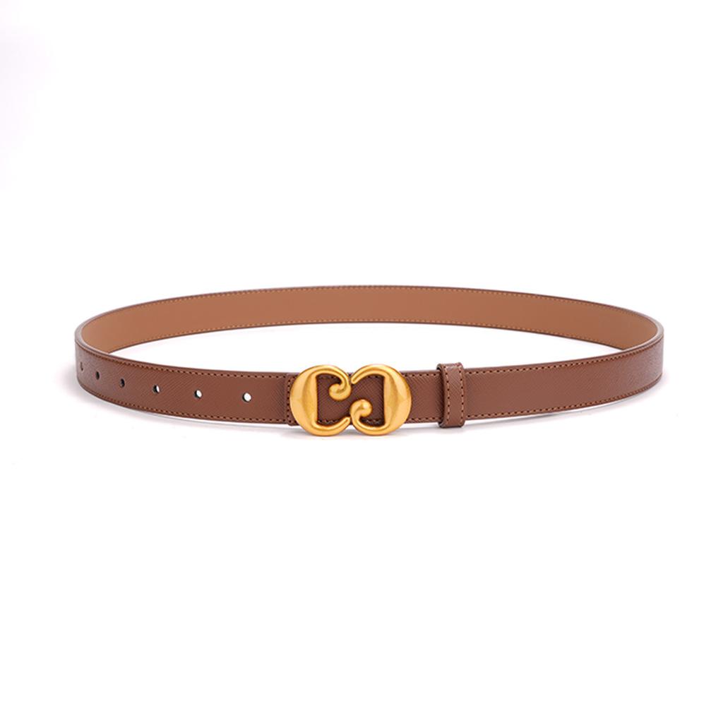 New Women's Belts, Fashionable and Versatile High-end Suits, Belts, Women's Casual Leather Black Jeans Belts