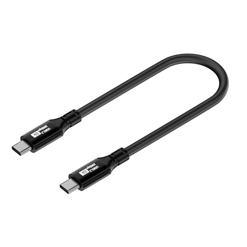 Hochgeschwindigkeits-USB-C-Ladekabel 100W Power Delivery 20Gbps Datenübertragungsgeschwindigkeit Unterstützt 8K60Hz Videoübertragung