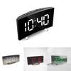 Stylish Modern Led Electronic Alarm Clock With Large Curved Screen And Mirror Function