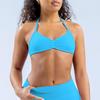 Reggiseno Sportivo Senza Ferretto in Nylon Opaco Altamente Elastico ad Asciugatura Rapida per Corsa, Fitness e Yoga