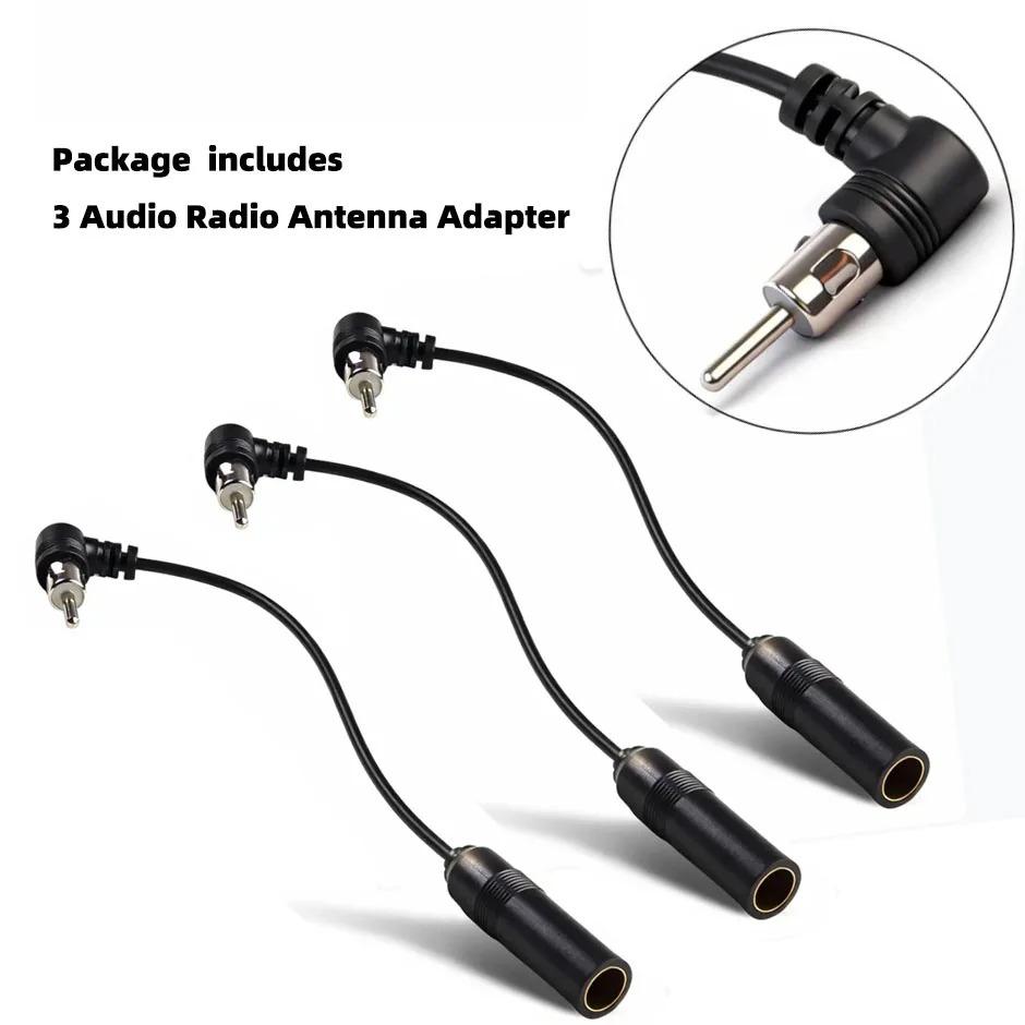 Male To Female Elbow Antenna Adapter Stereo Audio Vehicle AM/FM Radio Aerial Extension Cable for Car Stereo System