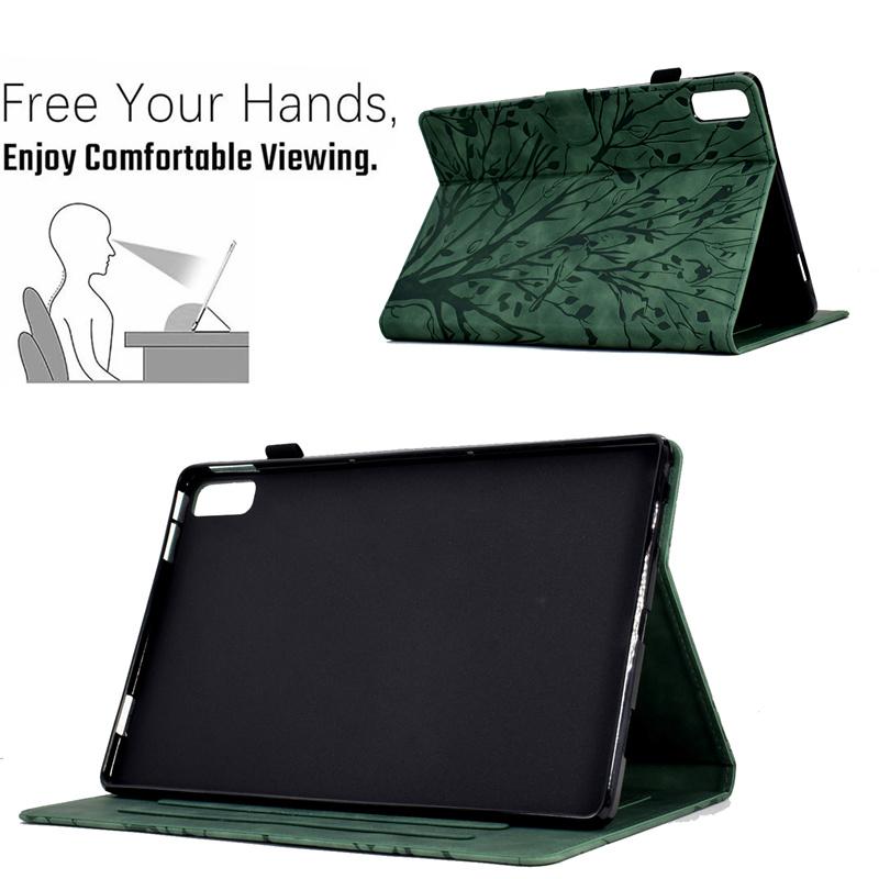 Funda for Lenovo Tab P11 2nd Gen Case 11.5" Embossed Tree Wallet Stand Cover for Lenovo Tab P11 Gen 2 Gen2 Tb350fu Tb350xu Case