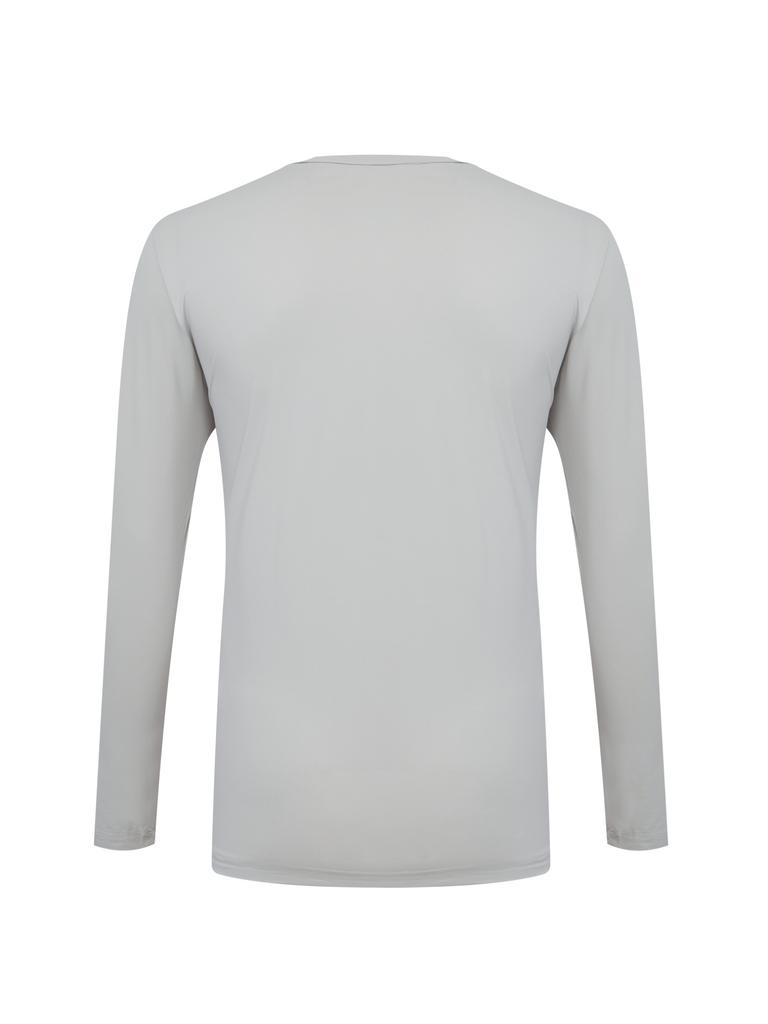 WIDEANGLE To Round Neck Base Layer M_Ice Grey