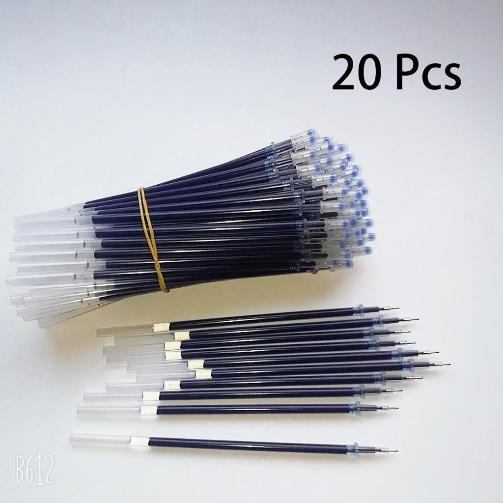 0.5mm 20pcs/set Gel Pen Refill Office Signature Rods Red Blue Black Ink Office School Stationery Writing Supplies Handles Needle