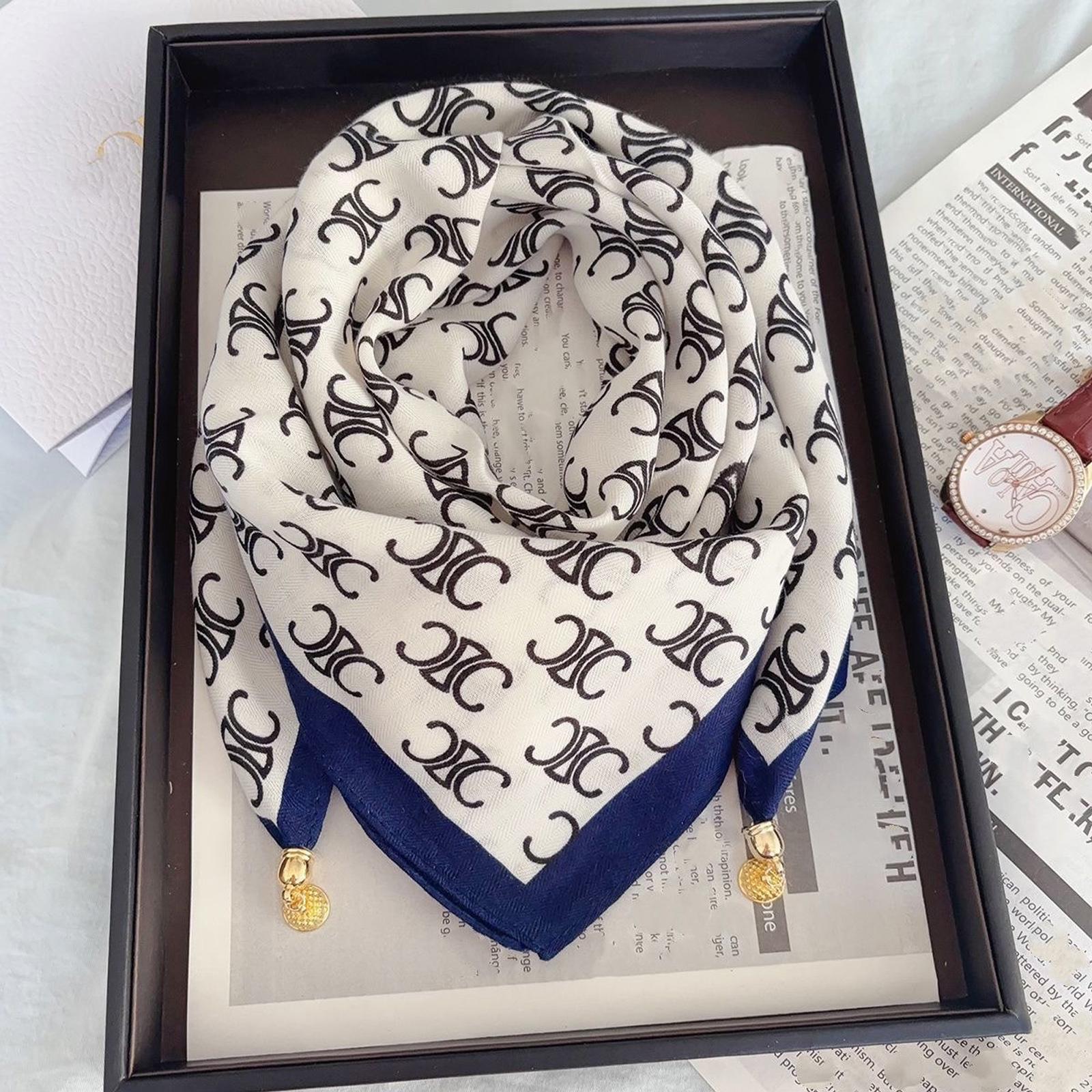 Магнитный Шарф на Шею Маленький Шарф и Зимний Квадратный Шарф Треугольный Шарф Шаль Высококачественный Ветрозащитный Шарф One Size