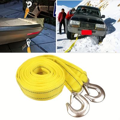 Cabo de Reboque para Carro 5M/8M Resistente 5Ton/8Ton Corda de Reboque para Trailer Cinta de Puxar Ganchos Furgão Recuperação Rodoviária Acessórios para Carro Trava Segura