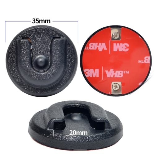 YNIBST Car Microphone Hook/Handheld Microphone Hanger for Yaesu and Kenwood, with Double-Sided Tape, Set of 2, 35mm Diameter