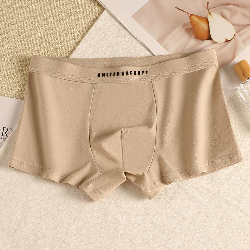 80s Long-Staple Cotton Men's Boxer Briefs with 7A Antibacterial Crotch