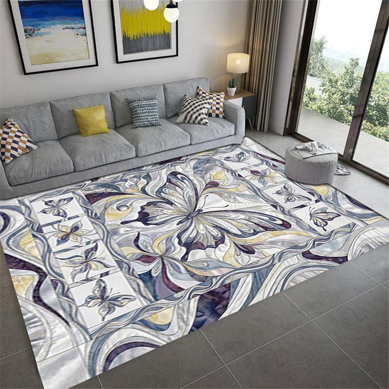 2025 New Modern Butterfly Carpet Rug for Living Room Bedroom Home Sofa Decoration,Kids play Non-slip Floor Mat78