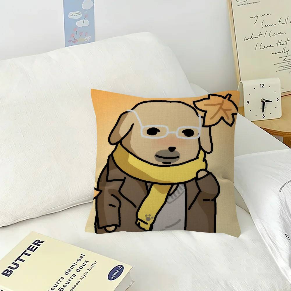 Funny anime meme nnudaeng dog  Pillow Gift Home Office Decoration Pillow Bedroom Sofa Car Cushion CoverPillow Case