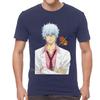 Japanese Manga Gintama T Shirt Men Cotton Tshirt Anime Gintoki Sakata Tees Top Hip Hop Tshirt Gift Streetwear Harajuku