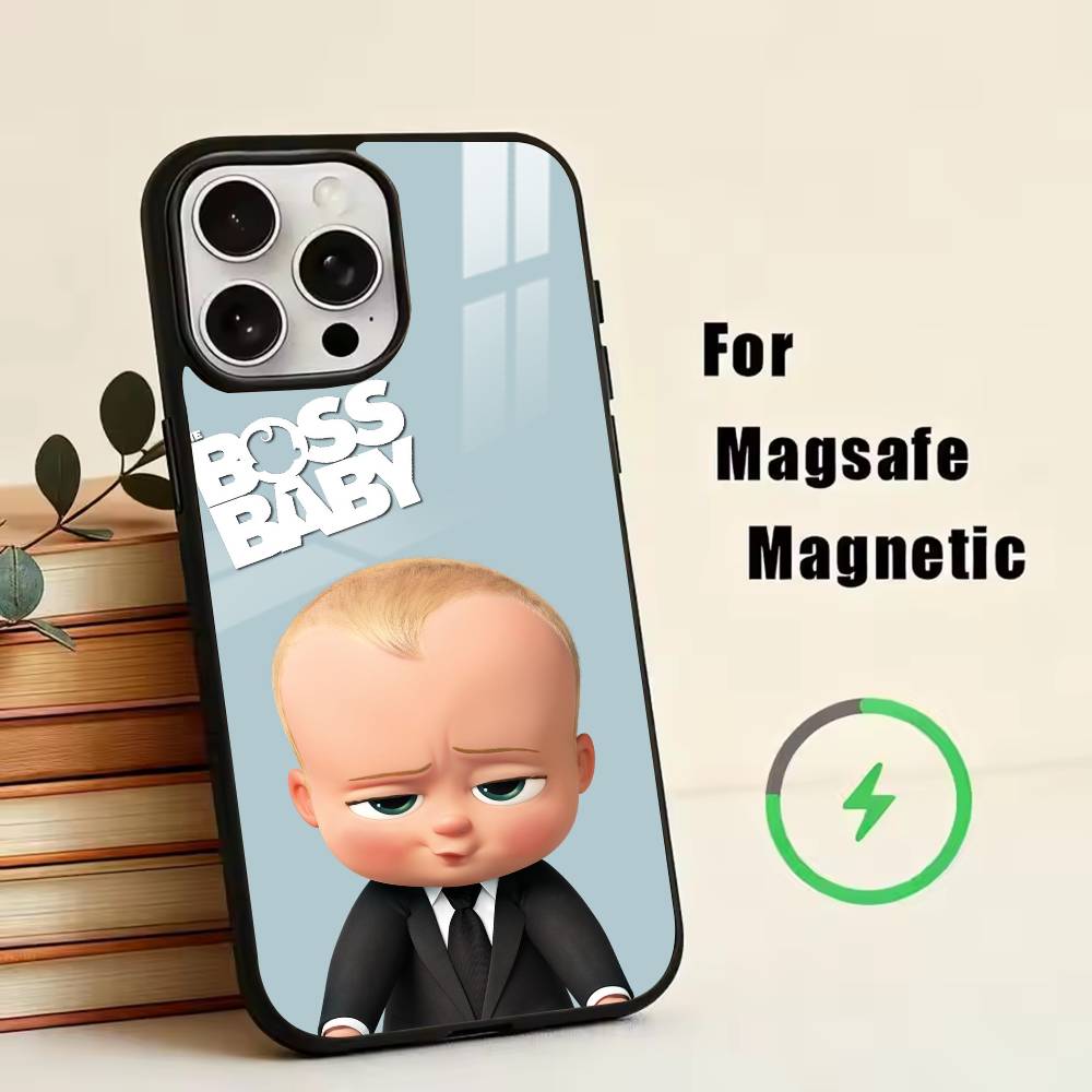 B-Baby Boss Baby 3 Phone Case For iPhone17,16,15,14,13,12,11 Plus,Pro Magnetic For Magsafe Wireless Charging iPhone11