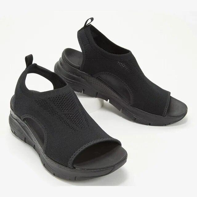 Women Beach Wedge Sandals Summer Comfort Casual Sport Sandals  Women Platform Sandals Roman Sandals Plus Size