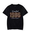 Women Vintage 1986 Birthday Gift T Shirt Retro Birthday Party Casual Summer Sleeveless Shirts