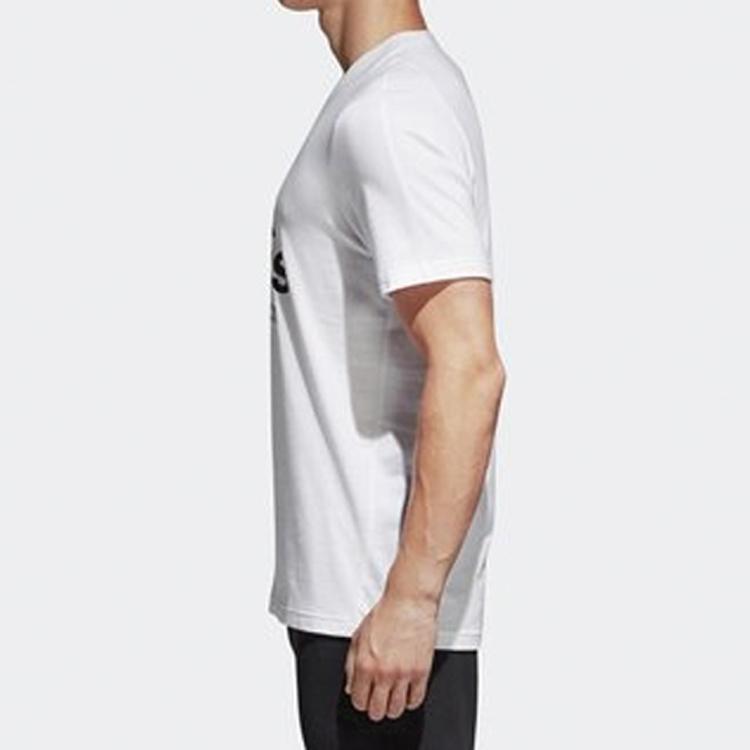 Adidas Training Crew Neck Short Sleeve T-Shirt Men Tops White BK3715