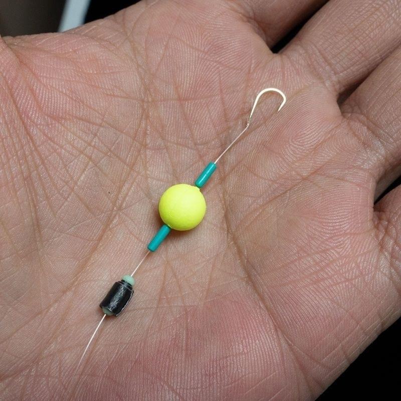 5pcs Ready Made Carp Fishing Hook Carp Rigs Lures Anti Bottom Hair Rigs Hook Barbed Hook Saltwater Fishing Accessories