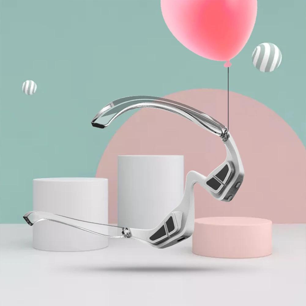 3D Elektrische Augenmassagebrille Ems Mikrostrom Rotes Licht Lindert Müdigkeit Faltenreduzierung Entfernung von Augenringen