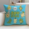 Unique TToru FukudaS Cushion Cover Breathable and Skinfriendly Linen Pillowcase Square Removable and Washable Cushion