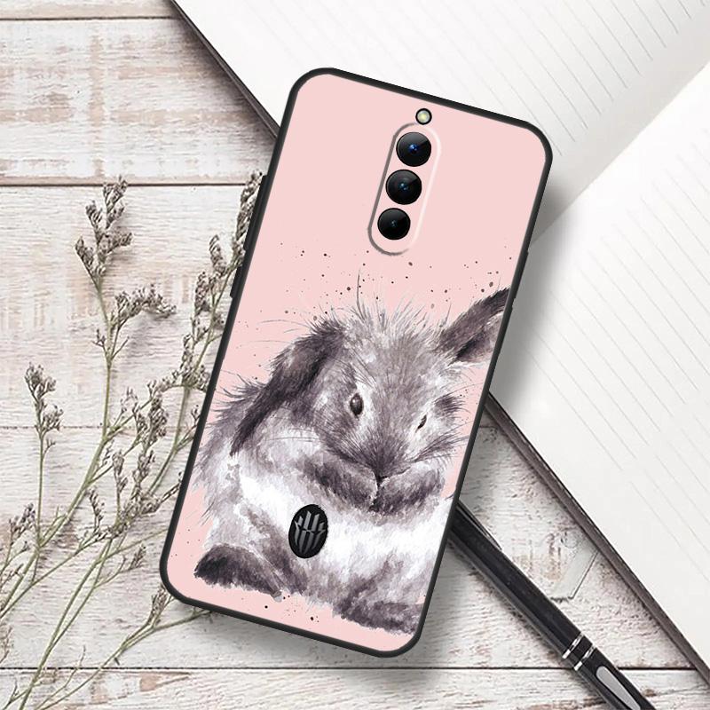 Rabbit Case For ZTE Nubia Red Magic 11 10S 9S 8S 8 9 10 Pro Plus 7 6S 7S Pro RedMagic 10 Air Cover
