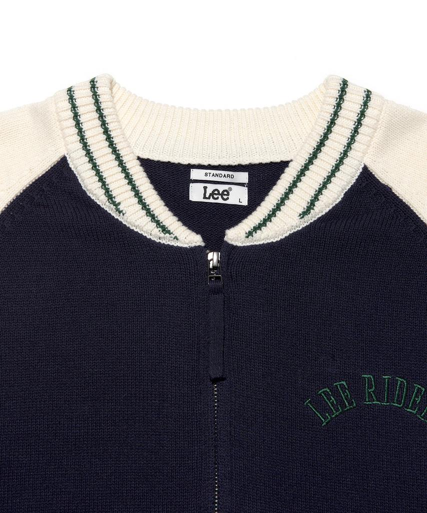 Lee Riders Zip-Up Knit Cardigan Navy